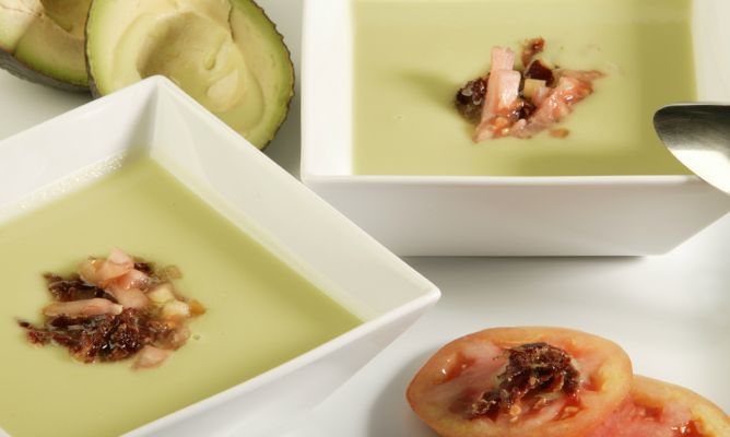 jamón y aguacates, receta